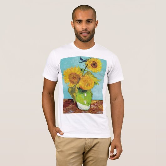 T-shirt Sunflowers Vincent van Gogh (Devant entier)