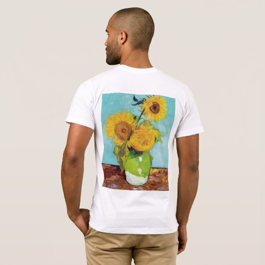 T-shirt Sunflowers Vincent van Gogh (Dos entier)