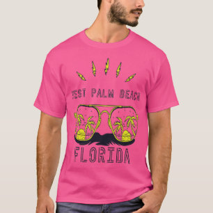 T-shirt Sunglass Florida West Palm Beach Plage de palmiers