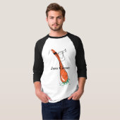 T-shirt Sunglass frais de trompette-playing portant la (Devant entier)