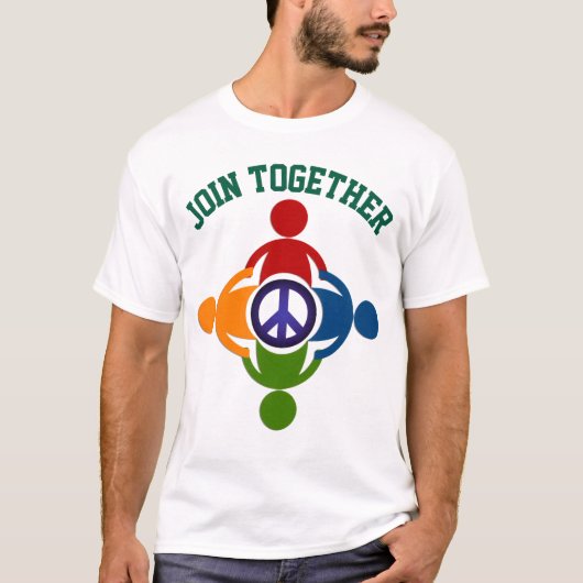 T-shirt S'unir en paix (Devant)