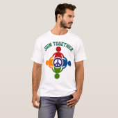 T-shirt S'unir en paix (Devant entier)