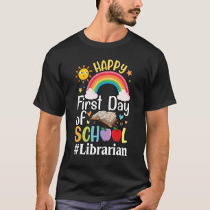T-shirt Sunlight Rainbow Books Joyeux Premier Jour De L'Éc
