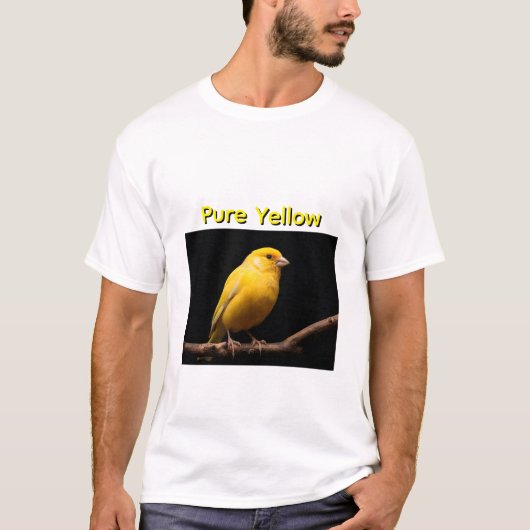 T-shirt Sunlit Canary on Branch (Devant)