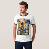 T-shirt Sunlit Mosaic Queen Fall Art (Devant entier)