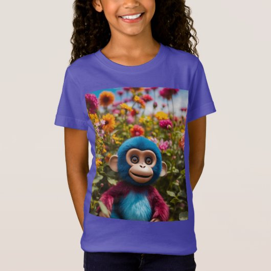 T-Shirt Sunny Monkey Bliss - Baby Fine Jersey Tee (Devant)