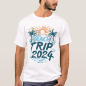 T-shirt Sunny Shores 2024 : Vibrant Beach Trip Memories (Devant)