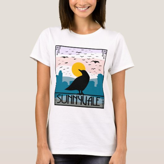 T-shirt Sunnyvale Crow (Devant)