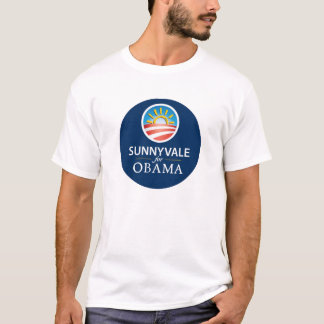 T-shirt Sunnyvale pour Obama T - lumière