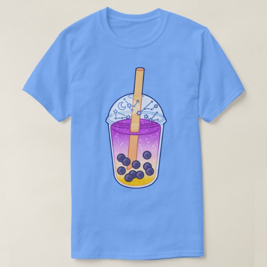 T-shirt Sunrise Galaxy Boba Tea (Design devant)