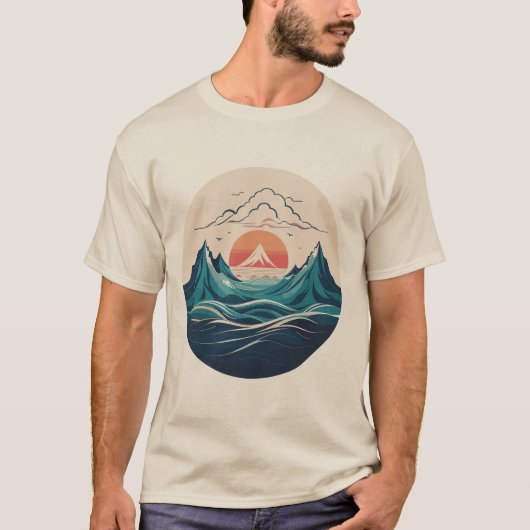 T-shirt Sunrise Mountain (Devant)