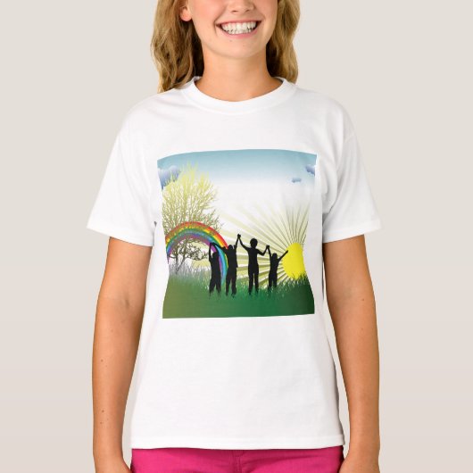 T-shirt Sunrise Rainbow Children (Devant)