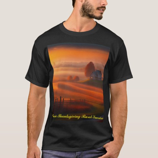 T-shirt Sunrise Rural Thanksgiving classique (Devant)