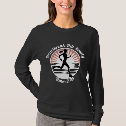 T-shirt Sunrise Stride, Marathon de Boston (Devant)