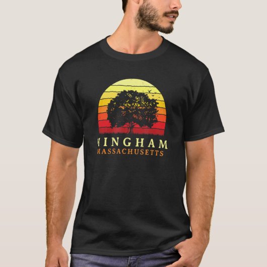 T-shirt Sunset à feuillage persistant Hingham Oak Tree Mas (Devant)