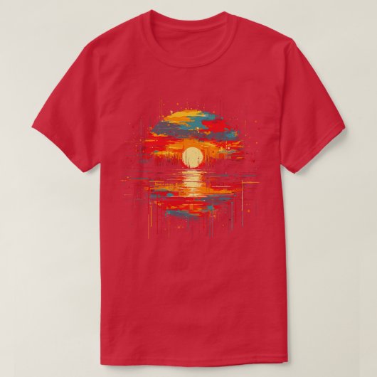 T-shirt Sunset art (Design devant)