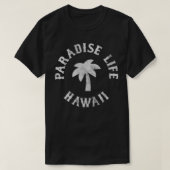T-shirt Sunset Beach Hawaii Wave Logo Zip (Design devant)