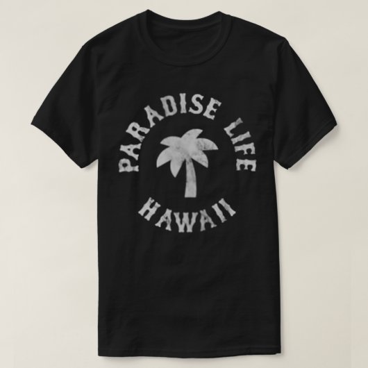 T-shirt Sunset Beach Hawaii Wave Logo Zip (Design devant)