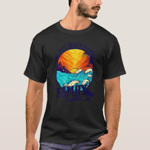 T-shirt Sunset Beach Retro St Pete Beach Floride Famille V