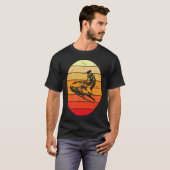 T-shirt Sunset Beach Vintage Jet Ski (Devant entier)