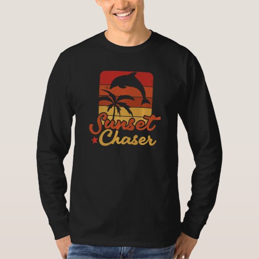 T-shirt Sunset Chaser Sea Creature Animal Marine Biology D (Devant)
