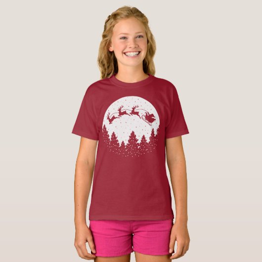 T-shirt Sunset Christmas (Devant entier)