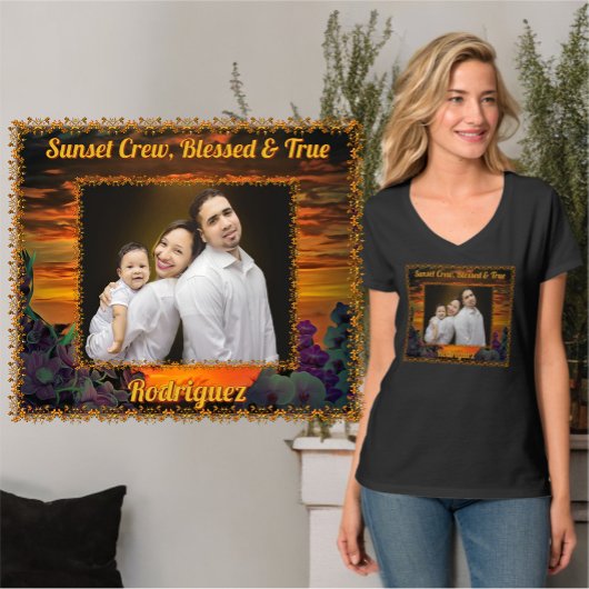 T-shirt Sunset Crew Blessed & True 2584