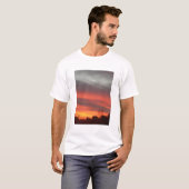 T-shirt Sunset de la Nouvelle Angleterre (Devant entier)