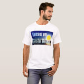 T-shirt Sunset de la plage de Siesta (Devant entier)