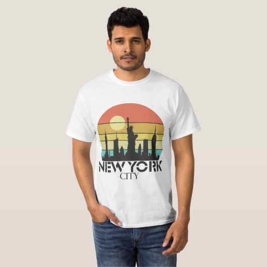 T-shirt Sunset de New York (Devant entier)
