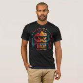 T-Shirt Sunset de ski de Mont-Retro (Devant entier)