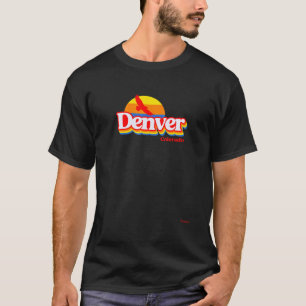 T-shirt Sunset Denver Colorado Retro Vib