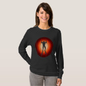T-shirt Sunset Diver Conception De I Dive Deep Retro Circl (Devant entier)