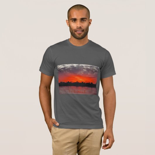 T-Shirt Sunset du Nil de Fiery (Devant entier)