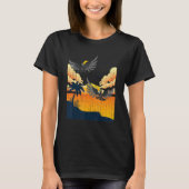 T-shirt Sunset Exotic Biro Zoo Animaux Vibes d'été Toucan (Devant)
