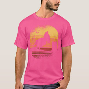 T-shirt Sunset Horse Barrel Racing Rodeo