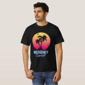 T-shirt Sunset Malibu vintage utilisé (Devant entier)