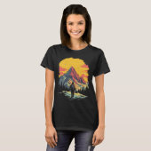 T-shirt Sunset Mountain Randonnée Adventure (Devant entier)