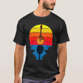 T-shirt Sunset Music String Instrument Mandolin (Devant)