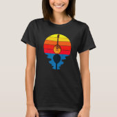 T-shirt Sunset Music String Instrument Mandolin   (Devant)