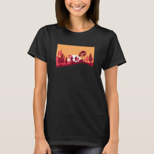 T-shirt Sunset Outdoor Hiking Trees