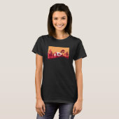 T-shirt Sunset Outdoor Hiking Trees (Devant entier)