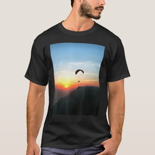 T-shirt Sunset Paraglide Wanderlust Extreme Sport 1 (Devant)