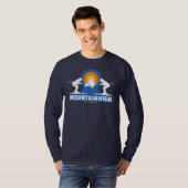 T-Shirt Sunset Retro Mountain (Devant entier)