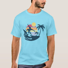 Sunset Retro Surfing Surf Beach Summer Vibes Surf
