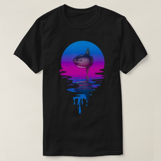T-shirt Sunset Retro vintage (Design devant)
