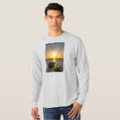 T-shirt Sunset Sailboat naufrage Gulf Breeze long manche (Devant entier)