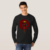 T-shirt Sunset Samurai Warrier avec Katana (Devant entier)