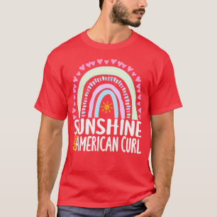 T-shirt Sunshine and American Curl Cute Rainbow Cadeau pou