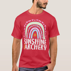 T-shirt Sunshine and Archery Cute Rainbow Gift pour femmes